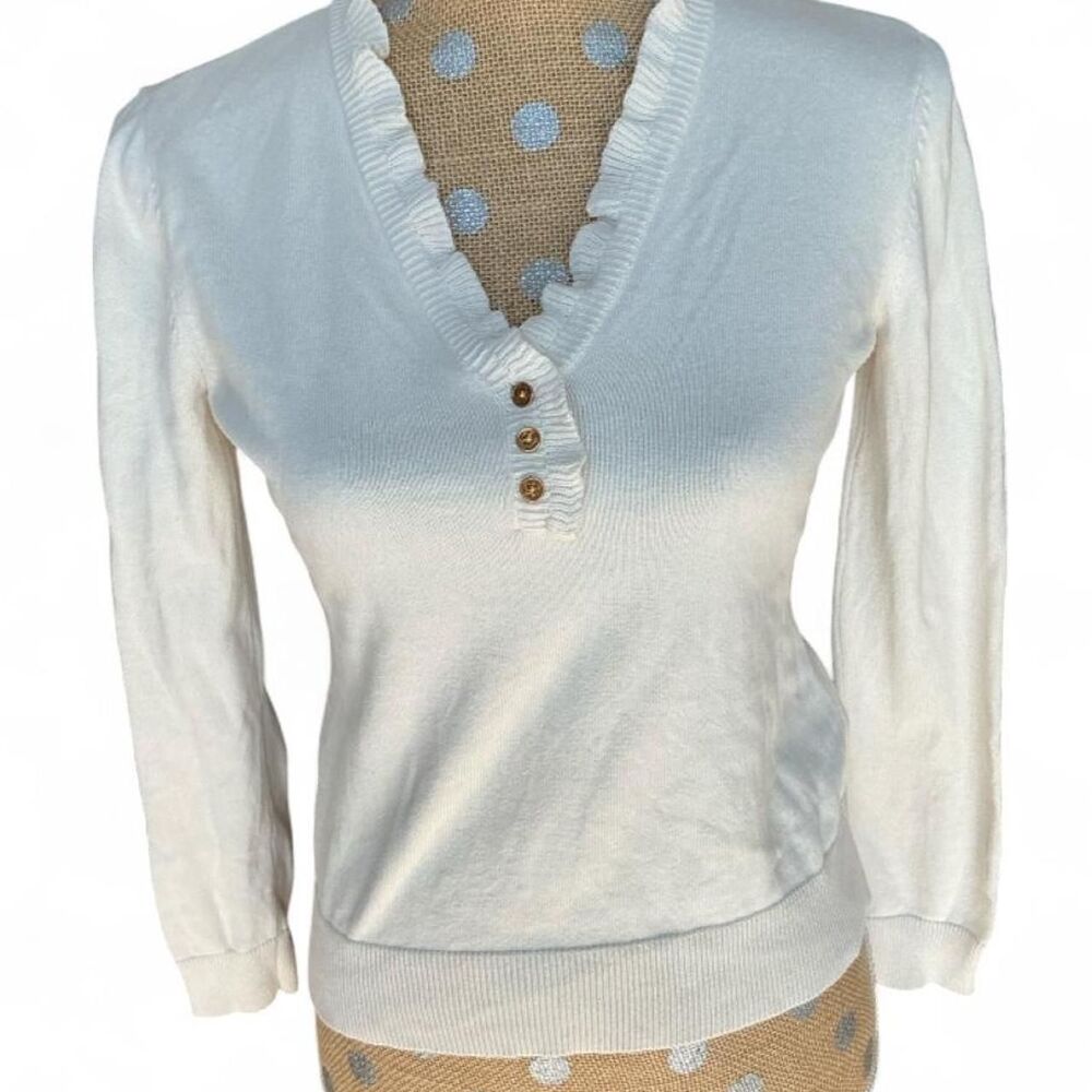 Ralph-lauren Women's White and Cream Jumper